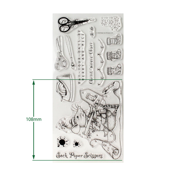 Pink Ink Designs - Sock Paper Scissors, DL Stamp Set