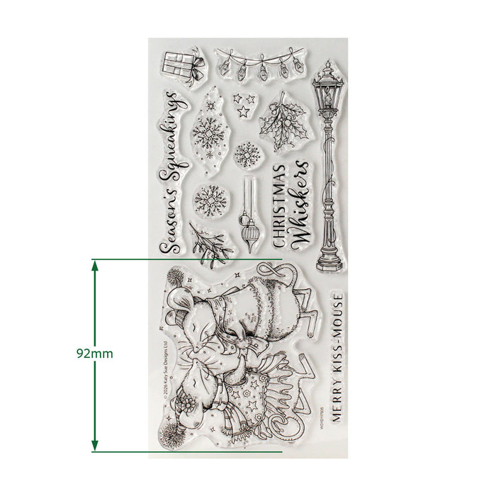 Pink Ink Designs - Merry Kiss-Mouse, DL Stamp Set