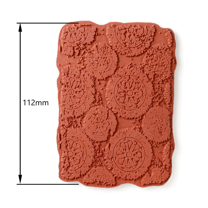 Distressed Mandala Pre Cut Rubber Stamp by Andy Skinner