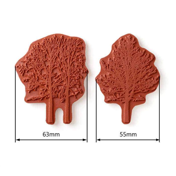 tree bark rubber stamp Winter Trees Pre Cut Rubber Stamp Set by Andy Skinner