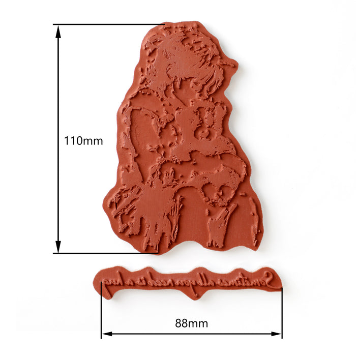 All You Need Is A Hug Pre Cut Rubber Stamp by Andy Skinner