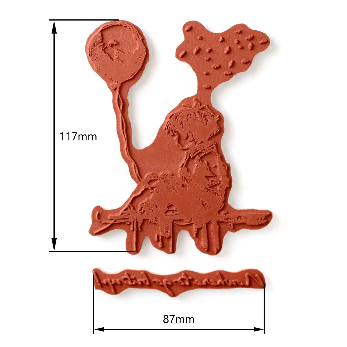 Nowhere To Go But Up Pre Cut Rubber Stamp Set by Andy Skinner