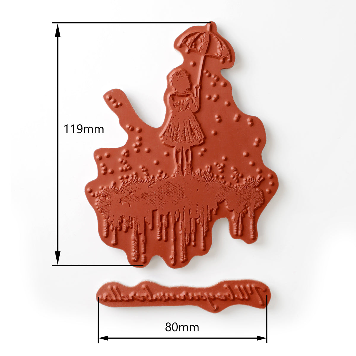 I'll Be Your Umbrella Pre Cut Rubber Stamp Set by Andy Skinner