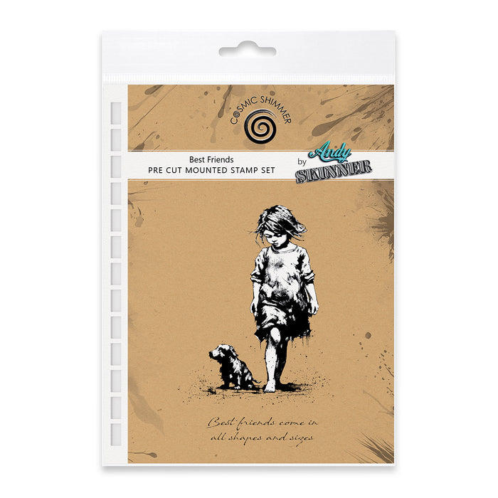 Best Friends Pre Cut Rubber Stamp Set by Andy Skinner