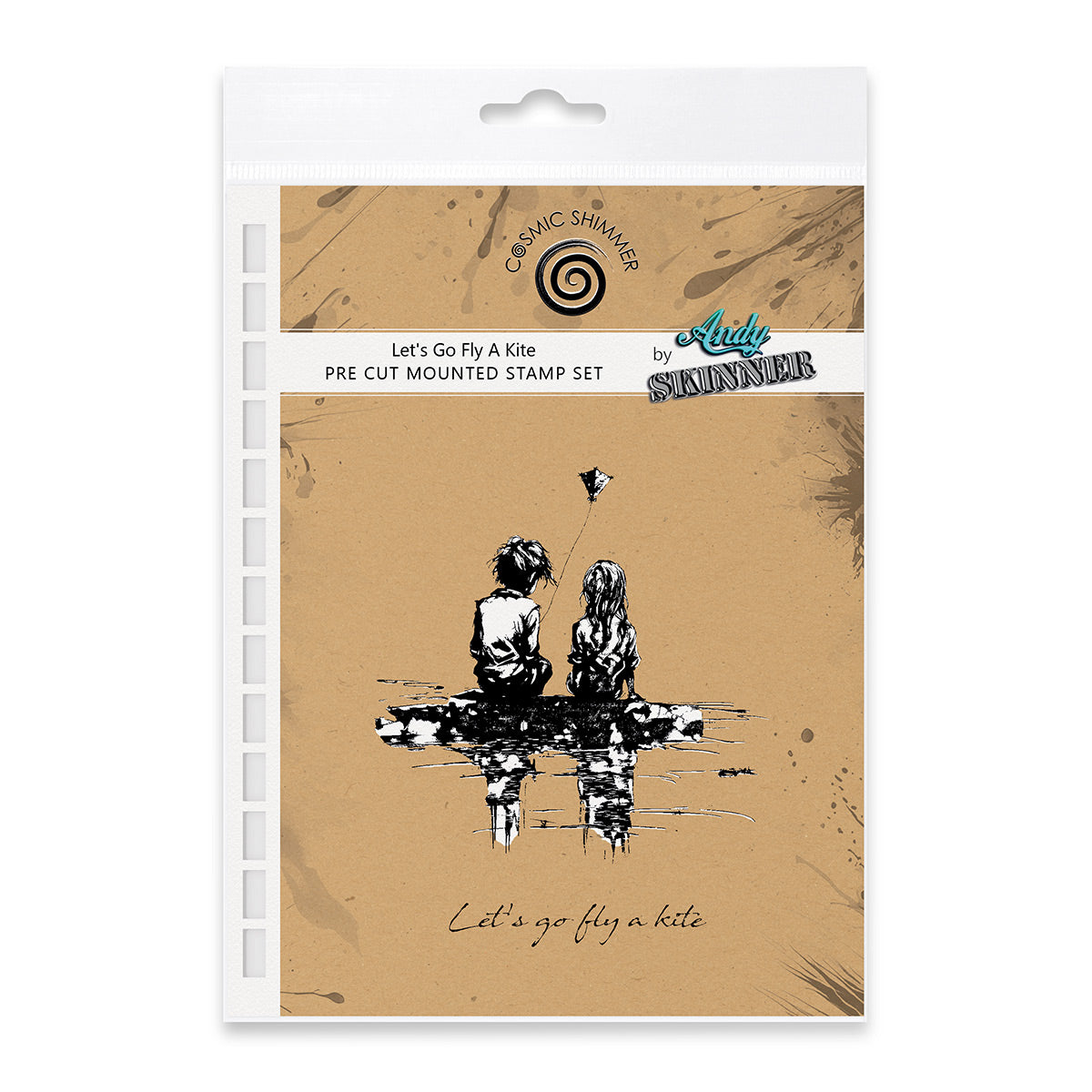 Let's Go Fly A Kite Pre Cut Rubber Stamp Set by Andy Skinner