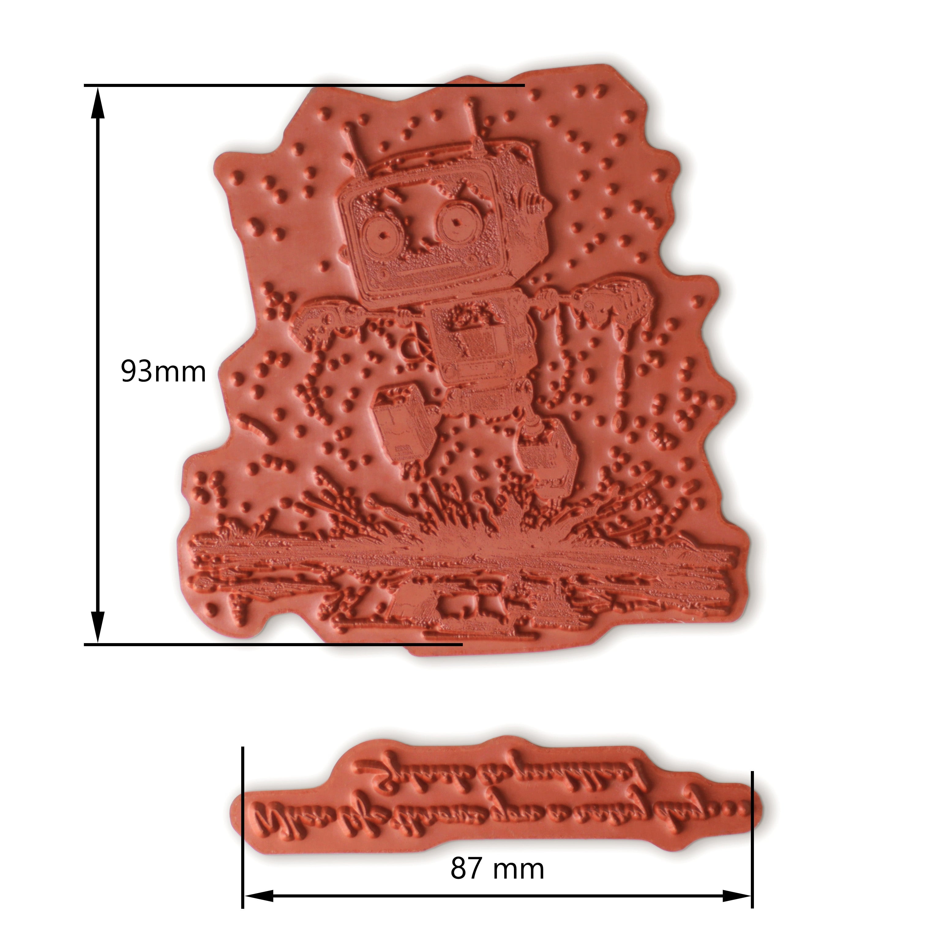 Bot-ology Rainy Day Pre Cut Rubber Stamp Set by Andy Skinner