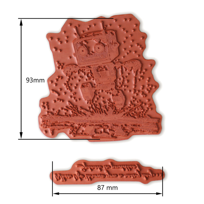 Bot-ology Rainy Day Pre Cut Rubber Stamp Set by Andy Skinner