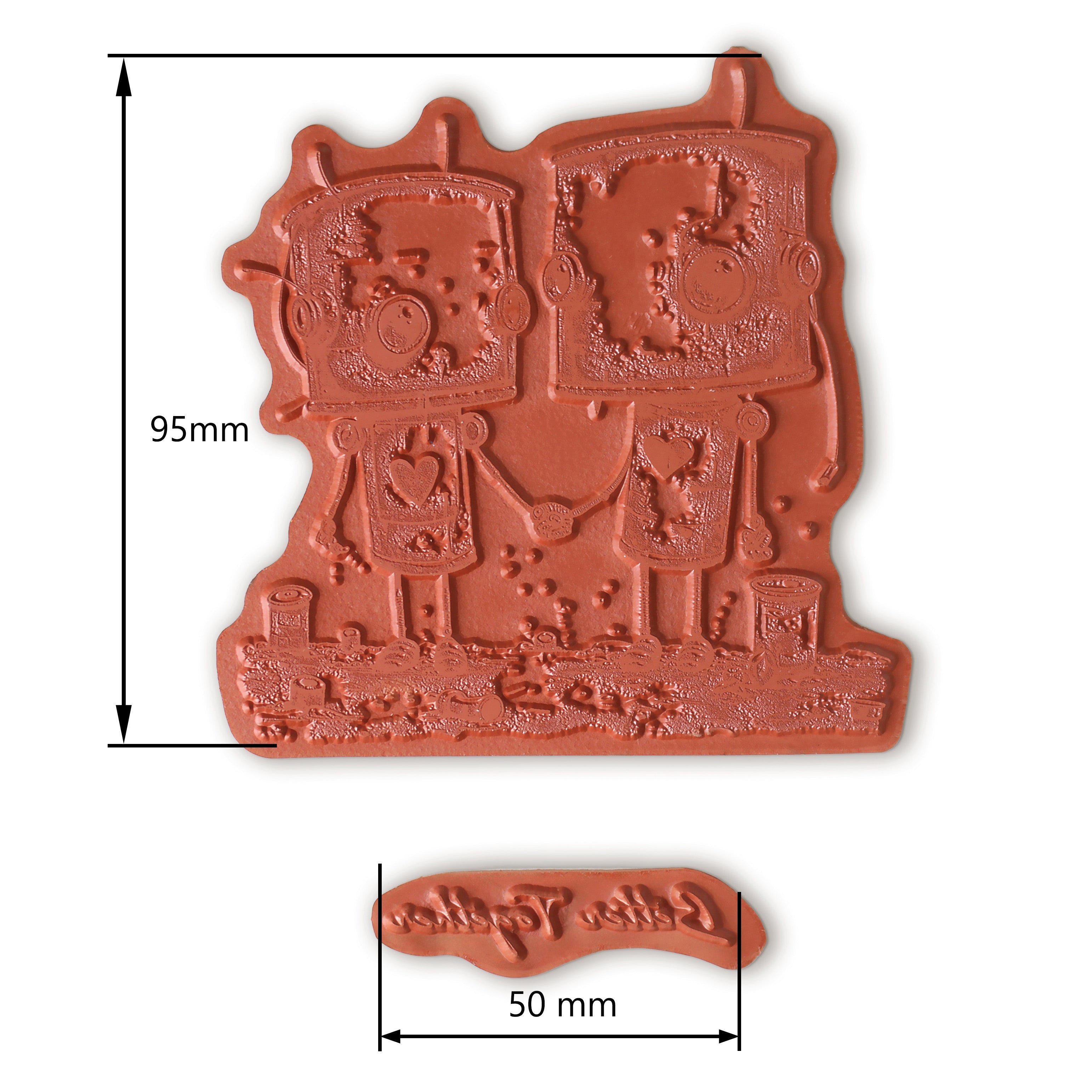 Bot-ology Better Together Pre Cut Rubber Stamp Set by Andy Skinner