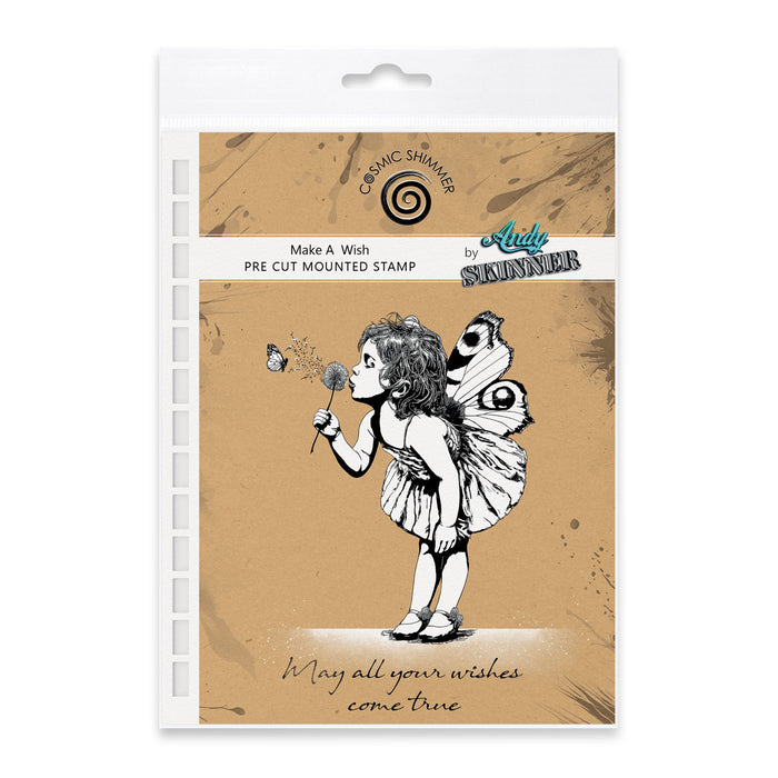 Make a Wish Pre Cut Rubber Stamp Set by Andy Skinner