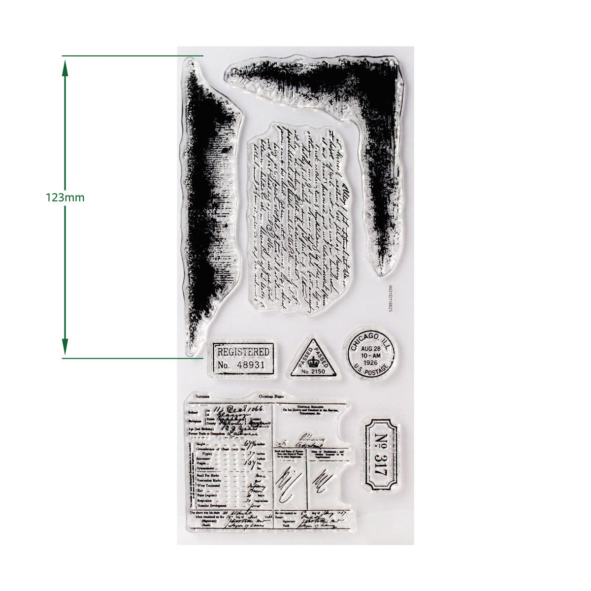 Cosmic Shimmer Past & Postal DL Stamp Set