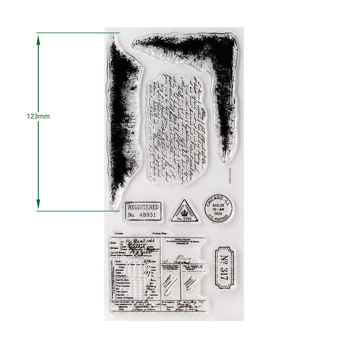 Cosmic Shimmer Past & Postal DL Stamp Set