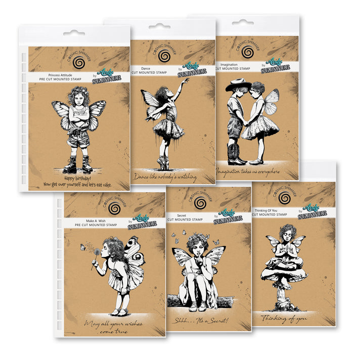 Andy Skinner Imagination Stamp Collectors Set of 6, with A5 Ring Binder