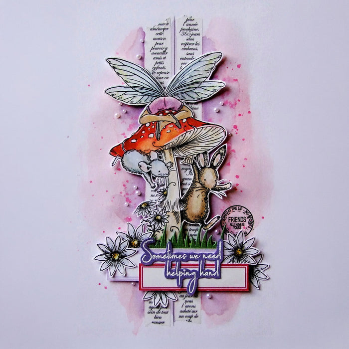 Pink Ink Designs - Oops A Daisy Fairy, A6 Clear Stamp Set