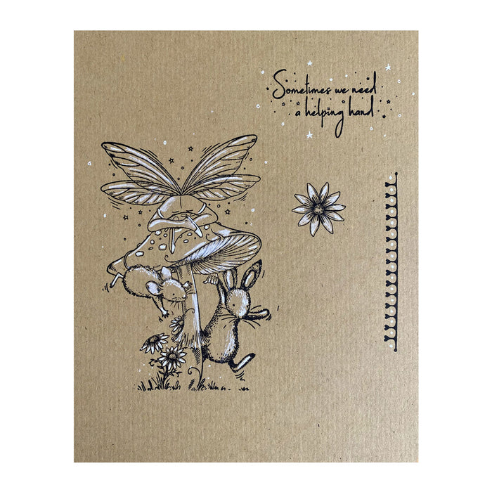 Pink Ink Designs - Oops A Daisy Fairy, A6 Clear Stamp Set