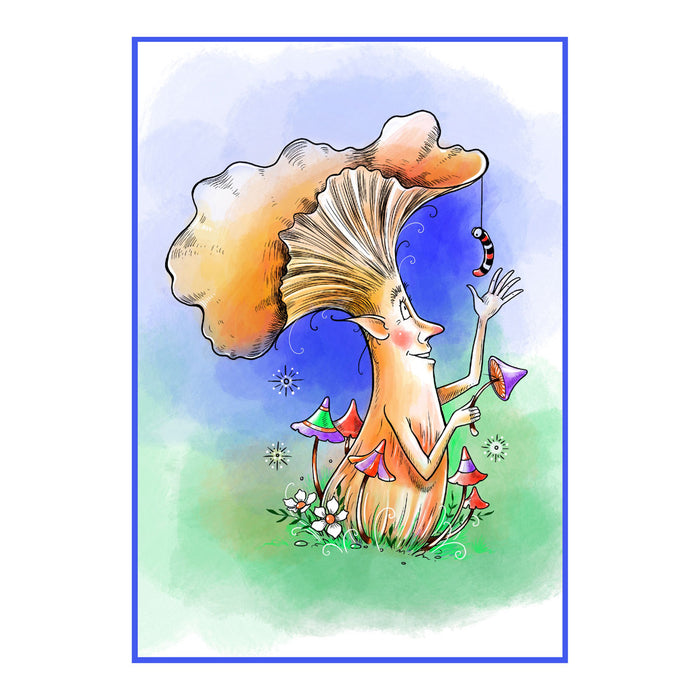 Pink Ink Designs - Oyster Frills Fungi, A6 Clear Stamp Set