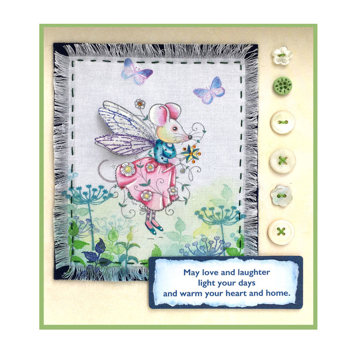 Pink Ink Designs - Fairy Mouse, A6 Clear Stamp Set