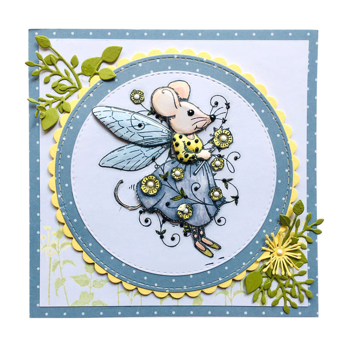 Pink Ink Designs - Fairy Mouse, A6 Clear Stamp Set