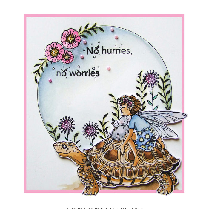 Pink Ink Designs - No Hurries Fairy, A6 Clear Stamp Set
