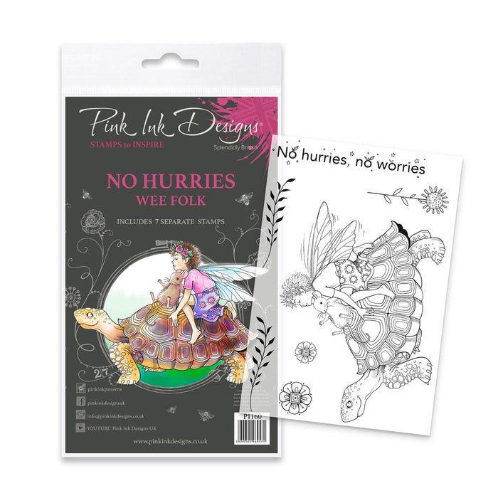 Pink Ink Designs - No Hurries Fairy, A6 Clear Stamp Set