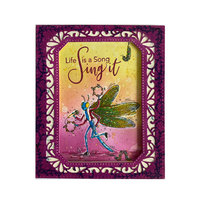 Pink Ink Designs - The Singer, A6 Clear Stamp Set