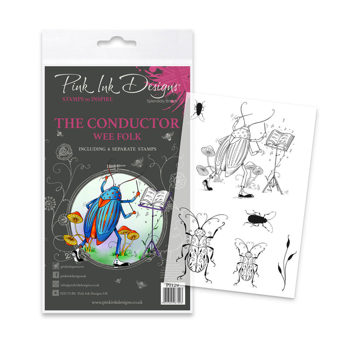 Pink Ink Designs - The Conductor, A6 Clear Stamp Set