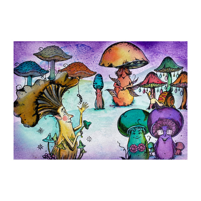 Pink Ink Designs - Toadally Amazing fungi, A6 Clear Stamp Set