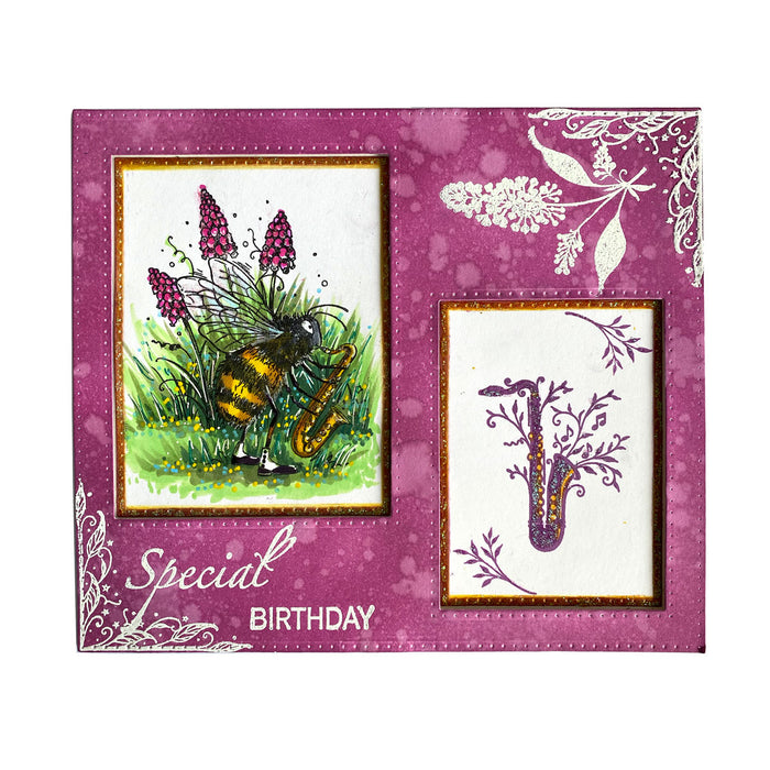 Pink Ink Designs - The Saxophonist, A6 Clear Stamp Set