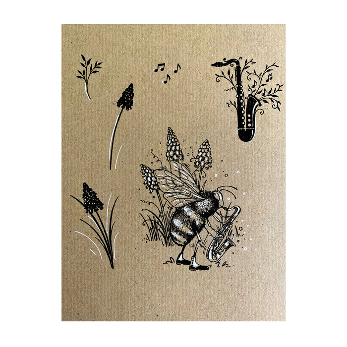 Pink Ink Designs - The Saxophonist, A6 Clear Stamp Set