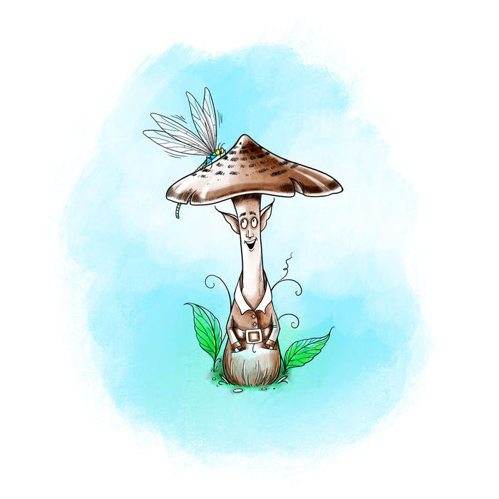 Pink Ink Designs - Shiitake Happens fungi, A6 Clear Stamp Set
