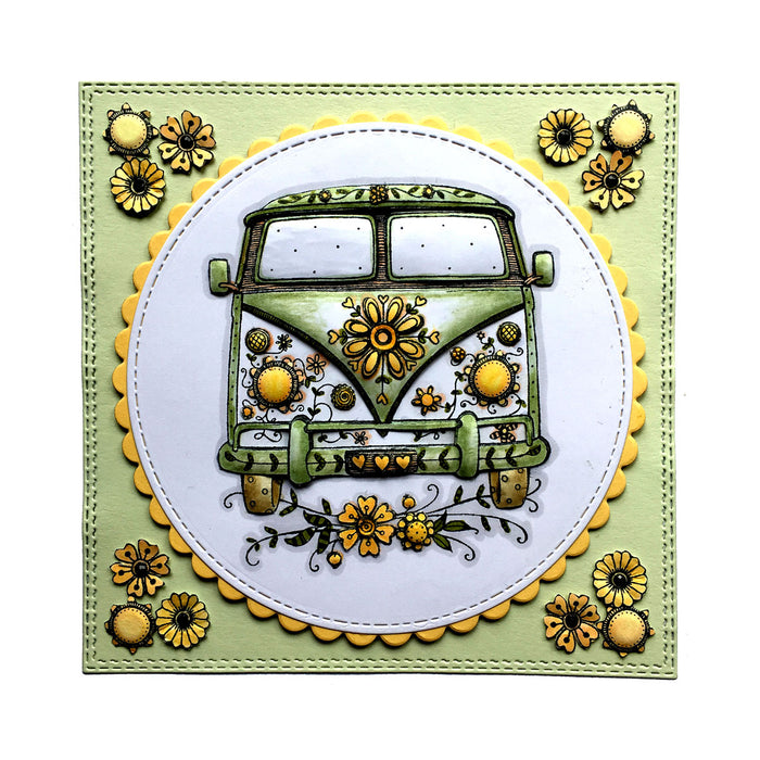 Pink Ink Designs - Camper Van, A6 Clear Stamp Set