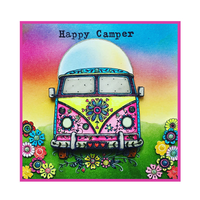 Pink Ink Designs - Camper Van, A6 Clear Stamp Set