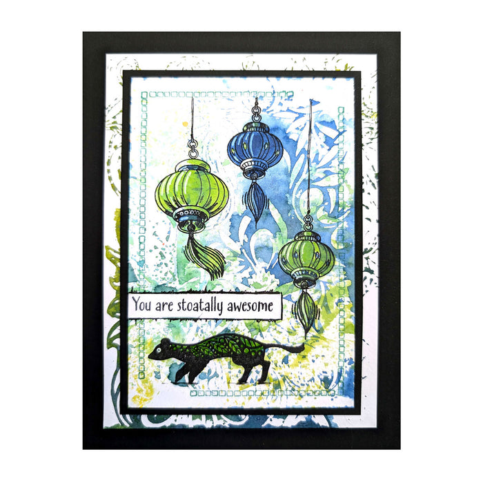 Pink Ink Designs - I'm Stoatally Yours, A5 Clear Stamp Set