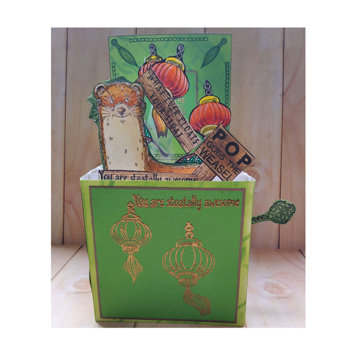 Pink Ink Designs - I'm Stoatally Yours, A5 Clear Stamp Set