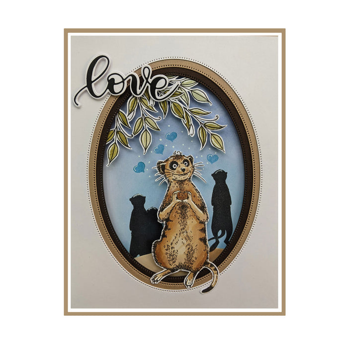 Pink Ink Designs - Super Hero - Meercat, A5 Clear Stamp Set