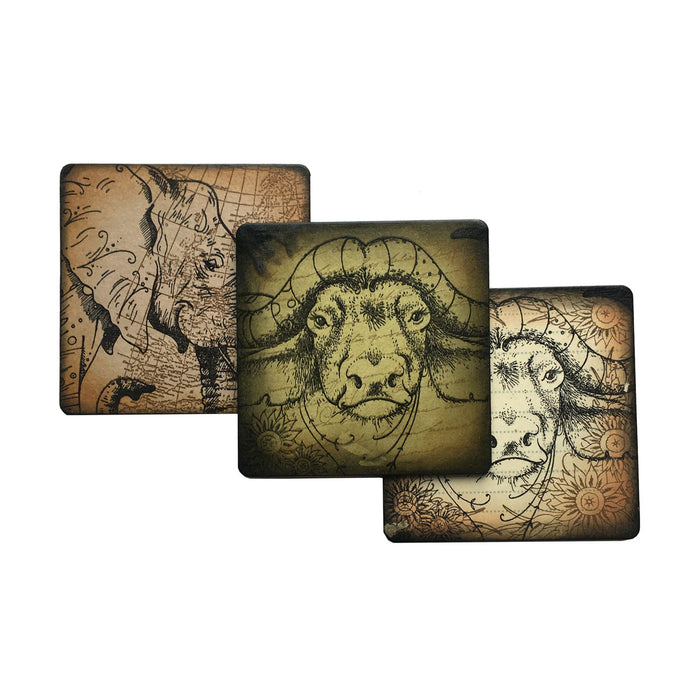 Pink Ink Designs - Buffalo Jill, A5 Clear Stamp Set