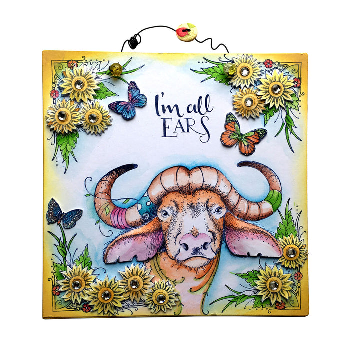 Pink Ink Designs - Buffalo Jill, A5 Clear Stamp Set