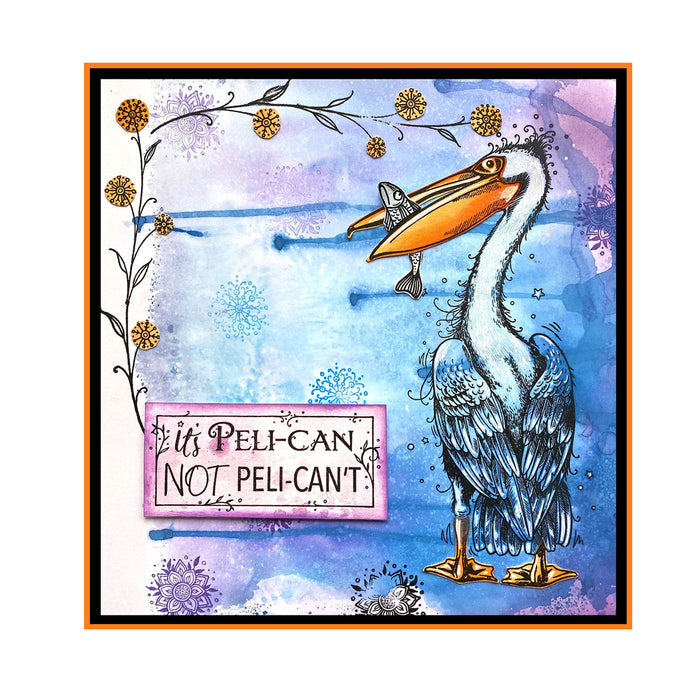 Pink Ink Designs - Pelican, A5 Clear Stamp Set