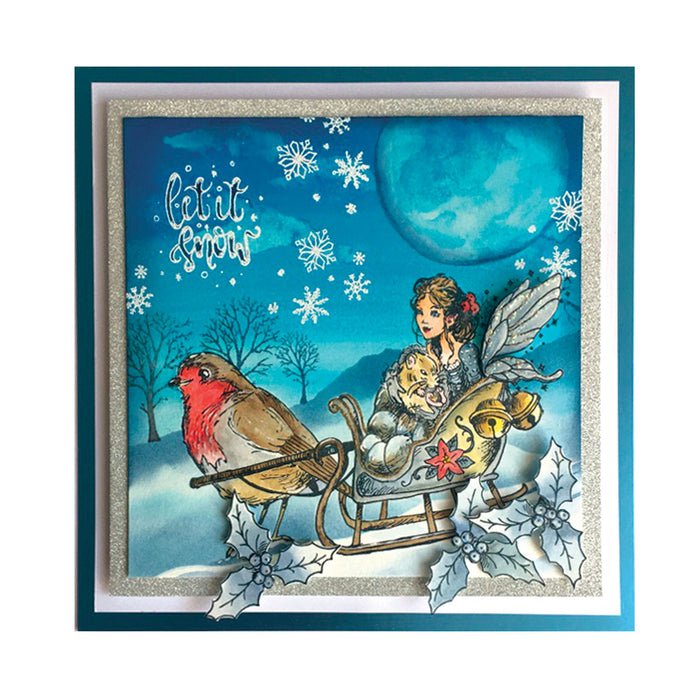 Pink Ink Designs - Sleigh Bells Ring, A5 Clear Stamp Set