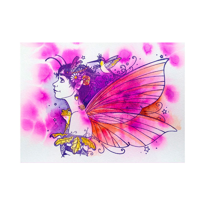 Pink Ink Designs - Acorn Fairy, A5 Clear Stamp Set