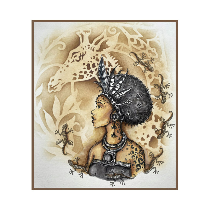 Pink Ink Designs - African Queen, A5 Clear Stamp Set
