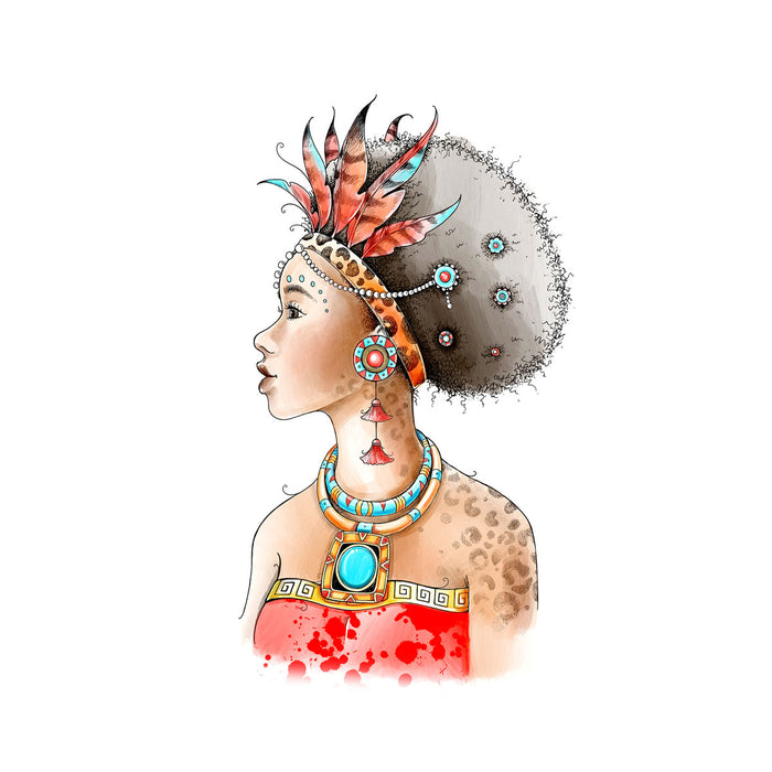 Pink Ink Designs - African Queen, A5 Clear Stamp Set
