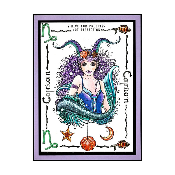 Pink Ink Designs - Capricorn, A5 Clear Stamp Set