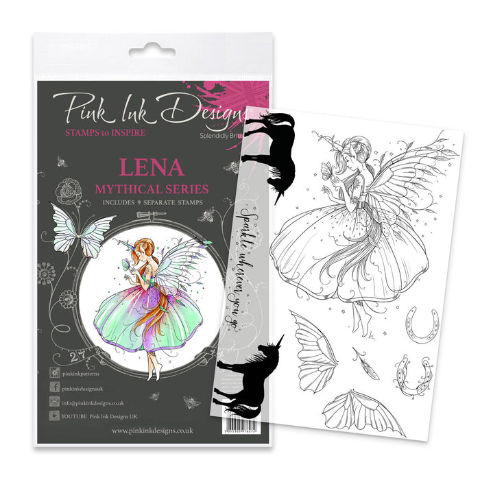 Pink Ink Designs - Lena - Fairy, A5 Clear Stamp Set