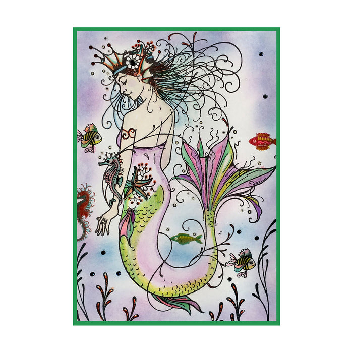 Pink Ink Designs - Mermaid, A5 Clear Stamp Set