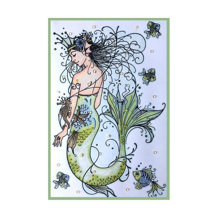 Pink Ink Designs - Mermaid, A5 Clear Stamp Set