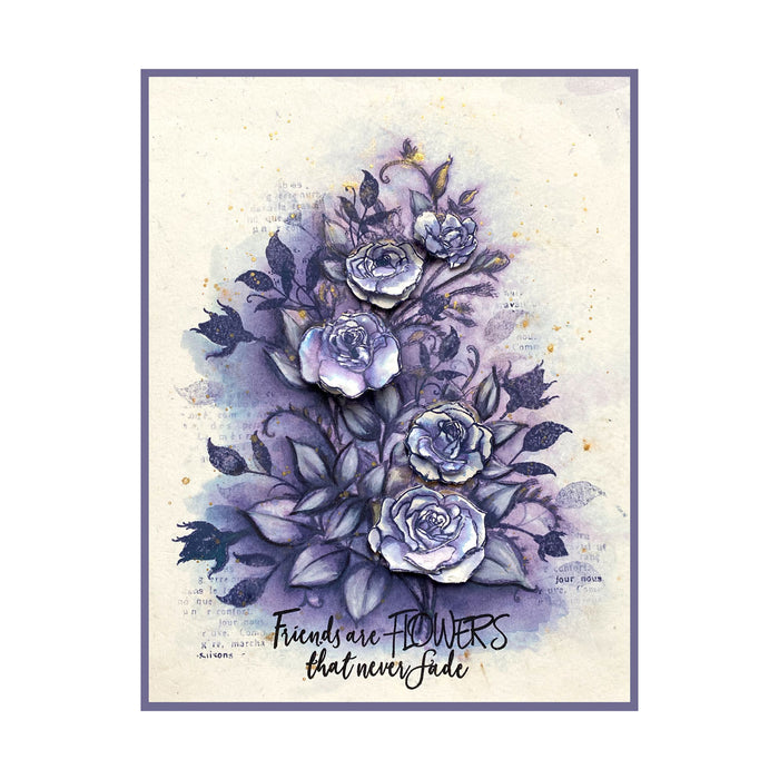 Pink Ink Designs - Rambling Rose, A5 Clear Stamp Set