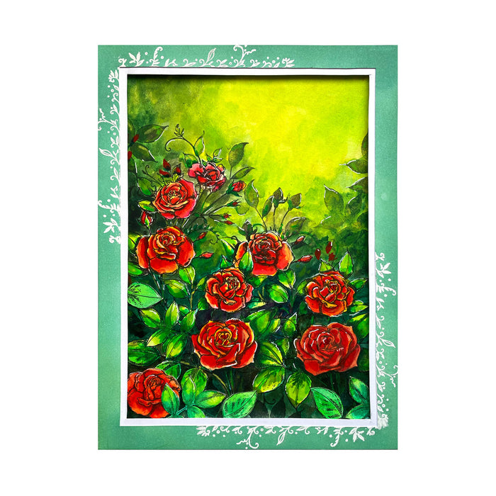 Pink Ink Designs - Rambling Rose, A5 Clear Stamp Set