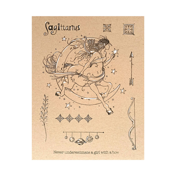 Pink Ink Designs - Sagittarius, A5 Clear Stamp Set
