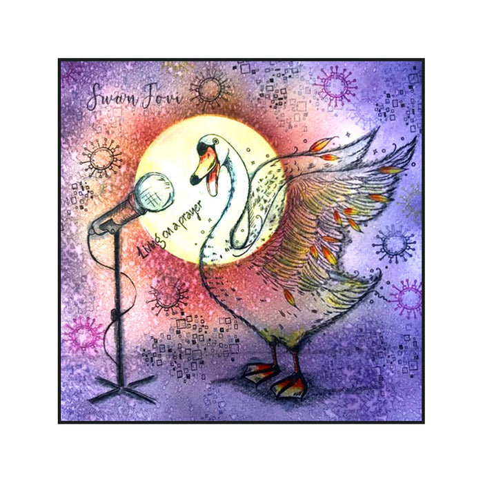 Pink Ink Designs - Swan Jovi, A5 Clear Stamp Set