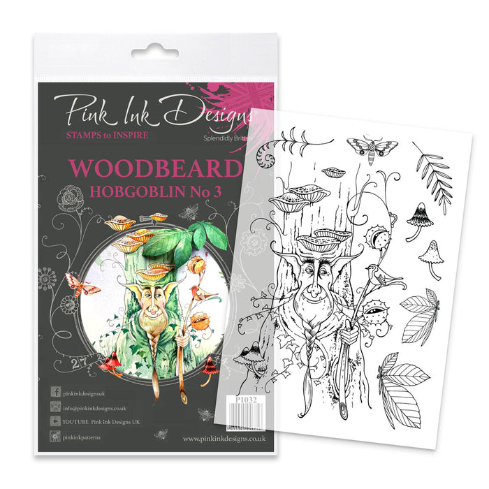 Pink Ink Designs - Tree Goblin Woodbeard, A5 Clear Stamp Set